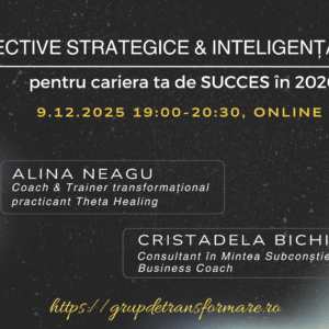 Workshop online Obiective Strategice & Inteligență Intuitivă